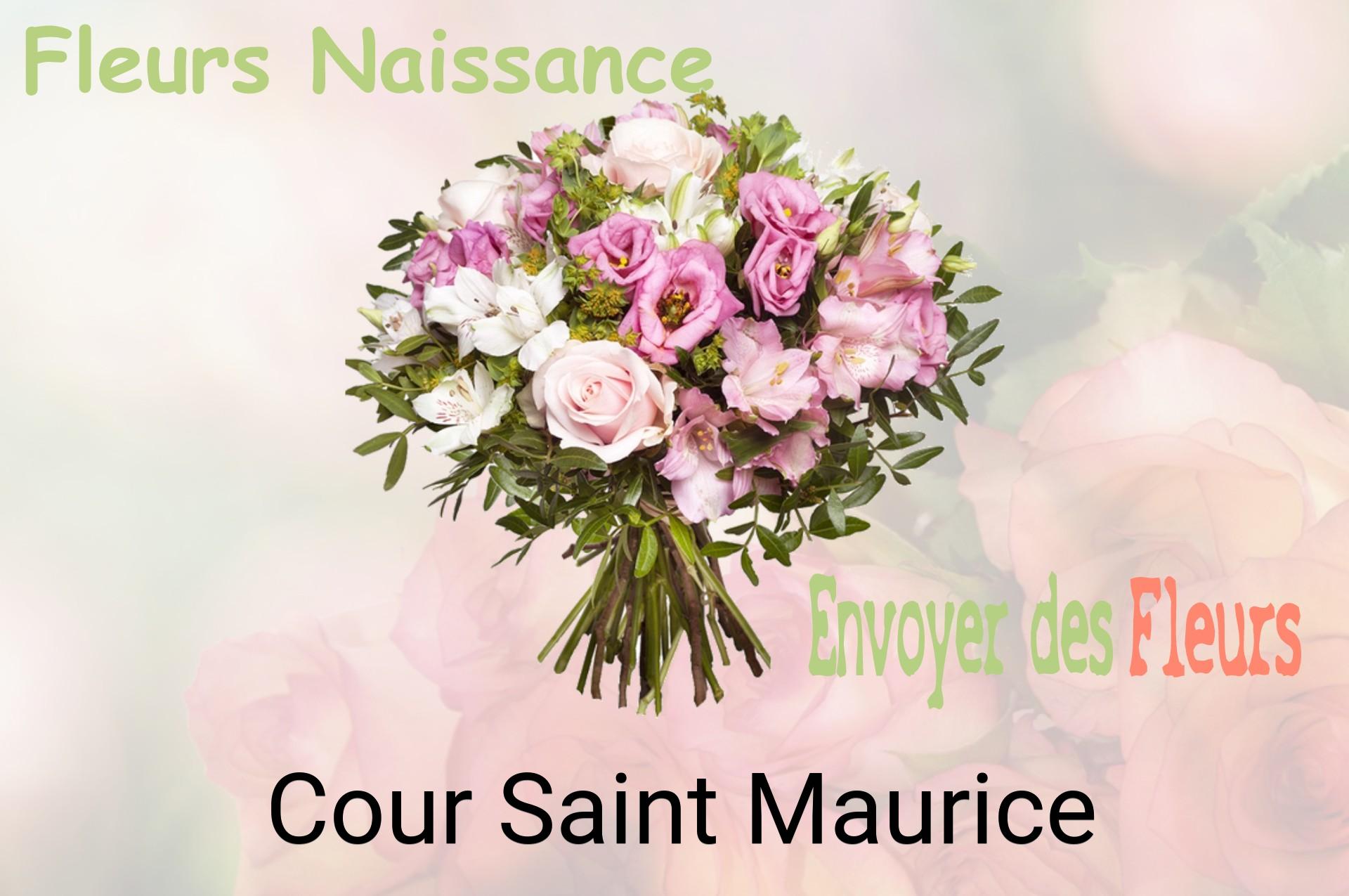 Bouquet de fleurs de naissance livré à Cour-Saint-Maurice
